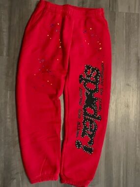 Red Sp5der Sweatpants